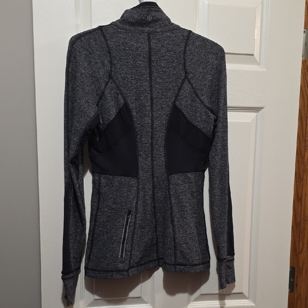 Lululemon Athletica Heather Gray and Black Jacket